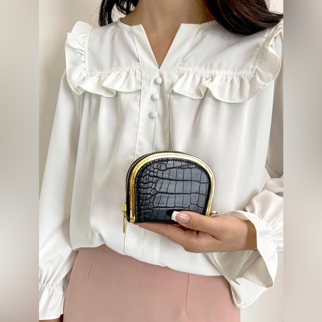Crocodile Embossed Card Holder Wallet